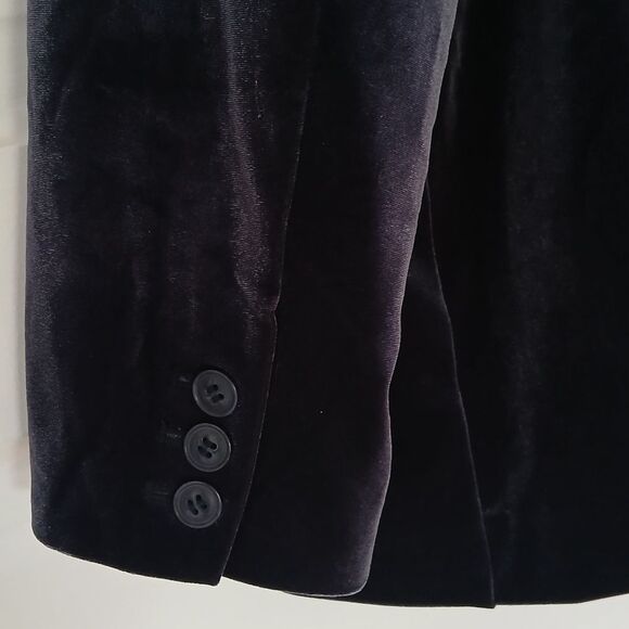 Lane Bryant Purple Velvet Blazer w/ Notched Lapel Classic Slouchy Comfortable 24 - Picture 13 of 13